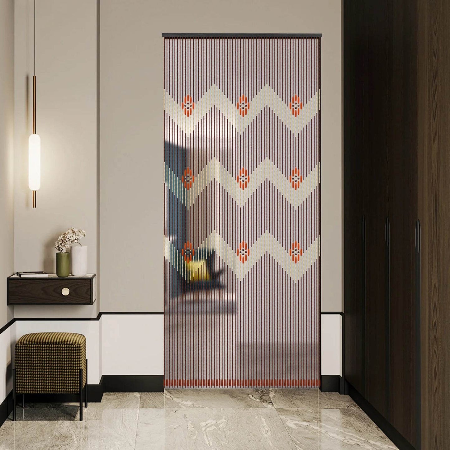 Bamboo Wood Beaded Curtain for Doorway - Loft&Timber