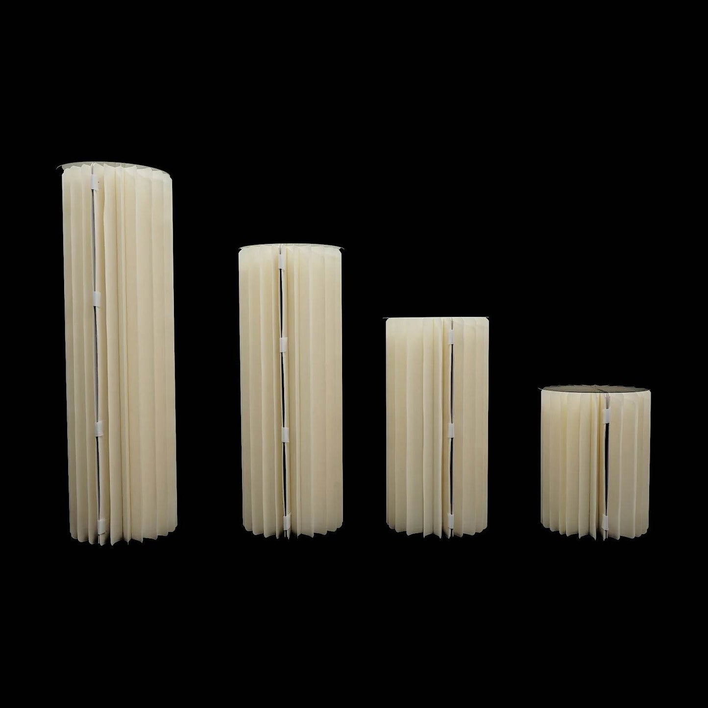 4Pcs Foldable Cardboard Flower or cake Stand (40+60+80+100cm) - Loft&Timber