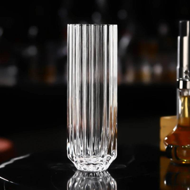 Korean Style Stripe Bud Cocktail Glasses Cup - Loft&Timber