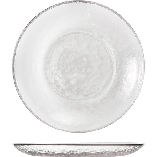 Clear Glass Salad Plate Set of 4 8 Inch - Loft&Timber