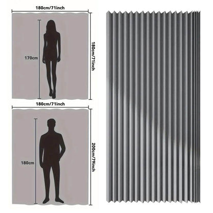 Foldable Magnetic Bathroom Curtain Waterproof - Loft&Timber