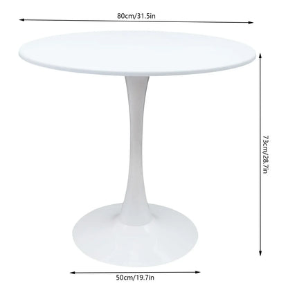 31.5" Round Tulip Pedestal Dining Table - Loft&Timber