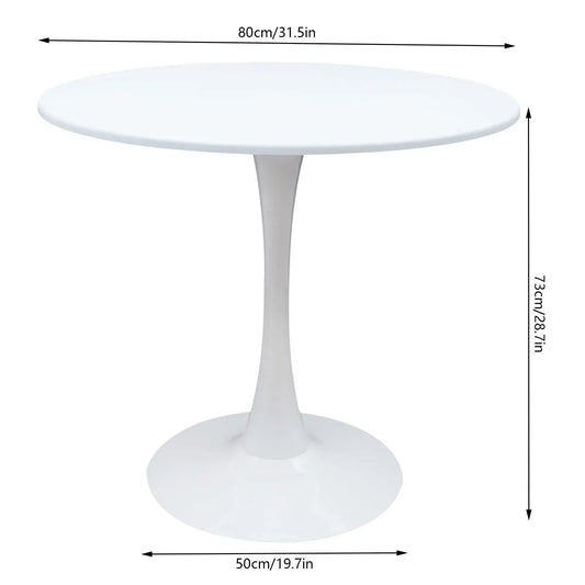 31.5" Round Tulip Pedestal Dining Table - Loft&Timber