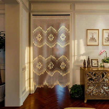 35.43*68.9inch Wooden Door Beaded Curtain - Loft&Timber