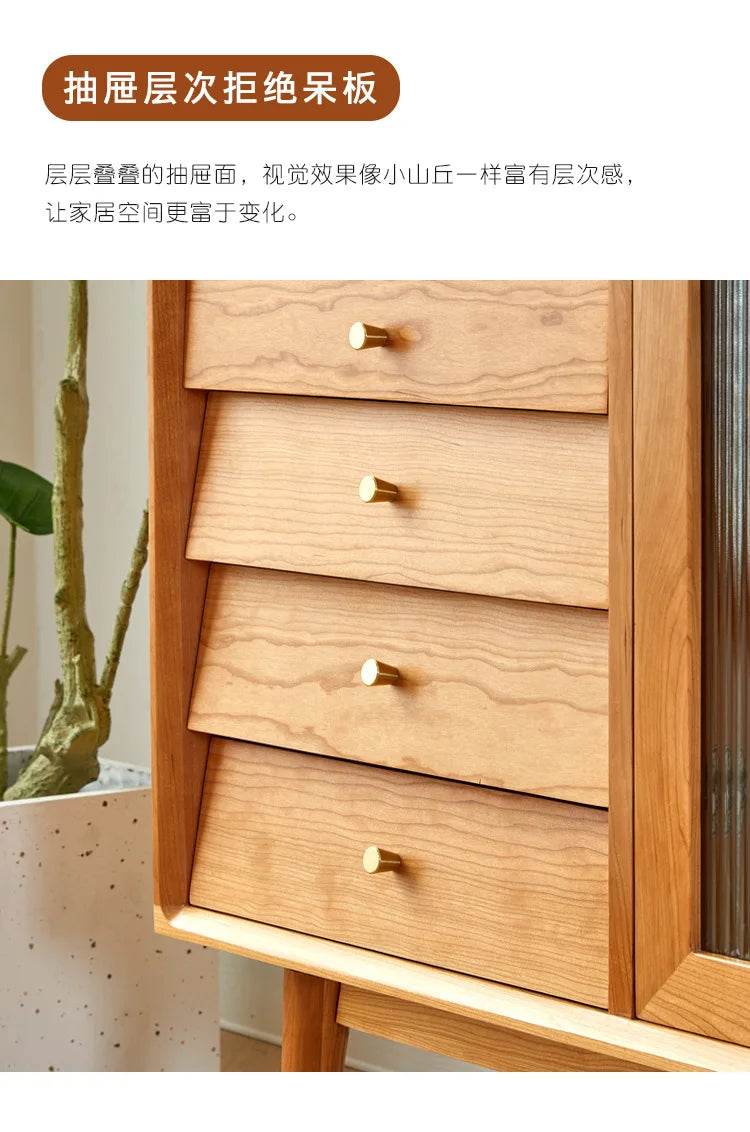 Japanese Vintage Solid Wood Sideboard - Loft&Timber