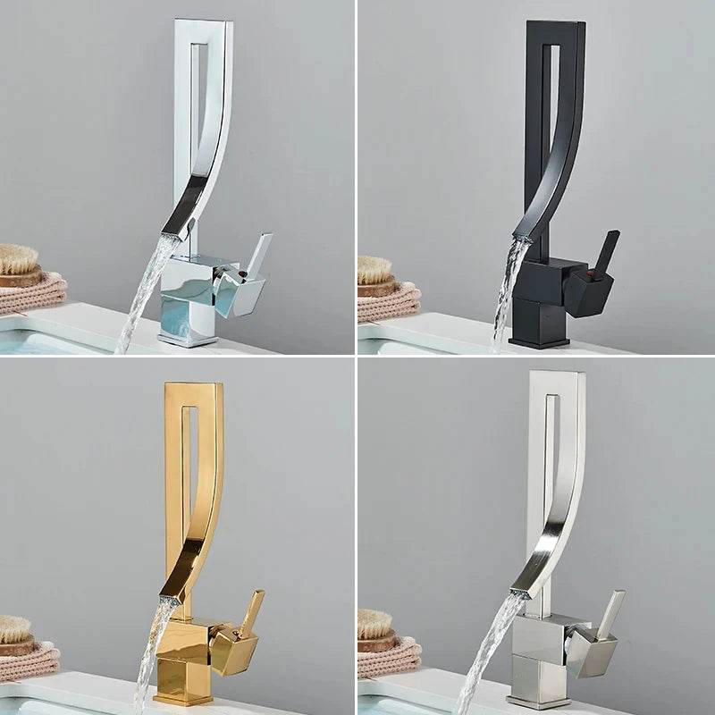 Bathroom Basin Faucet in Brass - Loft&Timber