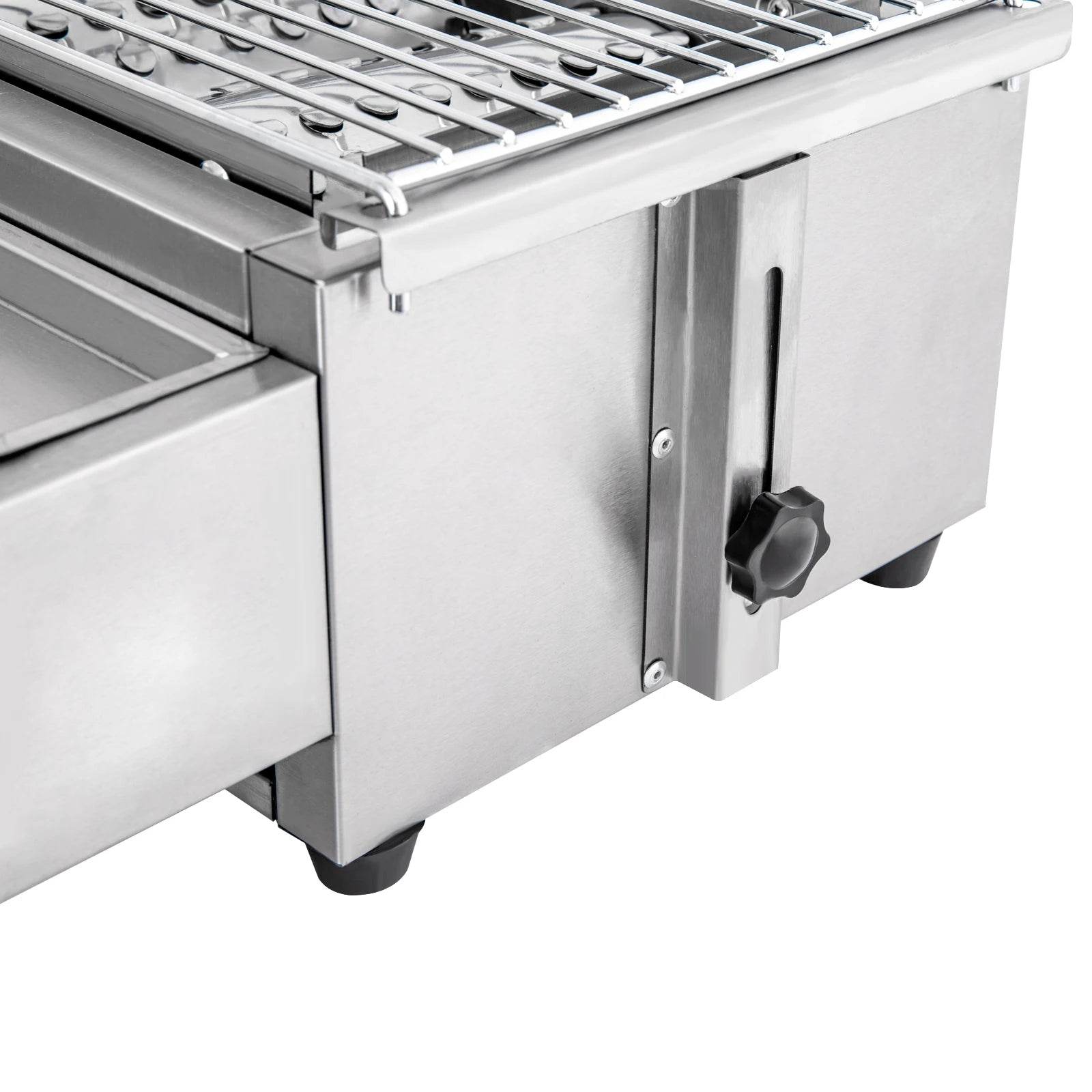 Professional 4-Burner Stainless Steel Portable Tabletop Propane/LPG Gas Grill - Loft&Timber