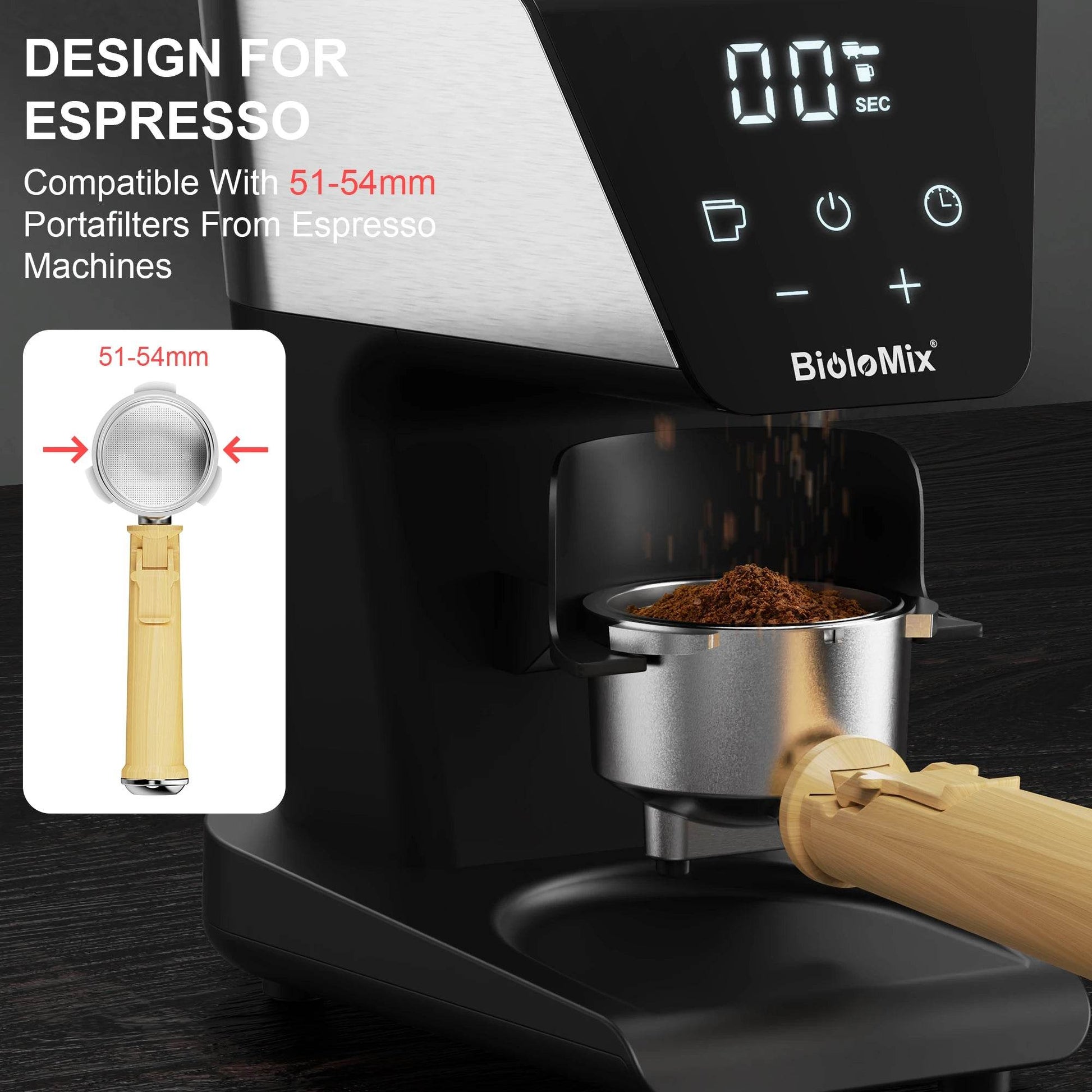 BioloMix Automatic Burr Mill Electric Coffee Grinder - Loft&Timber