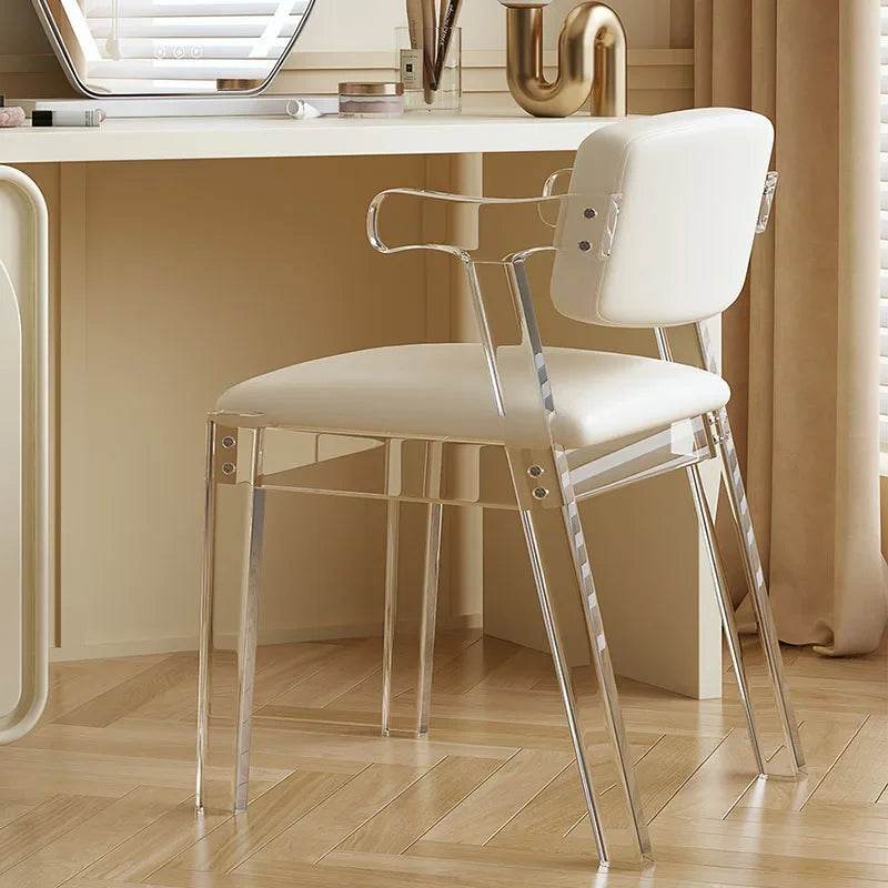 Cream Style Acrylic Makeup Chair - Loft&Timber