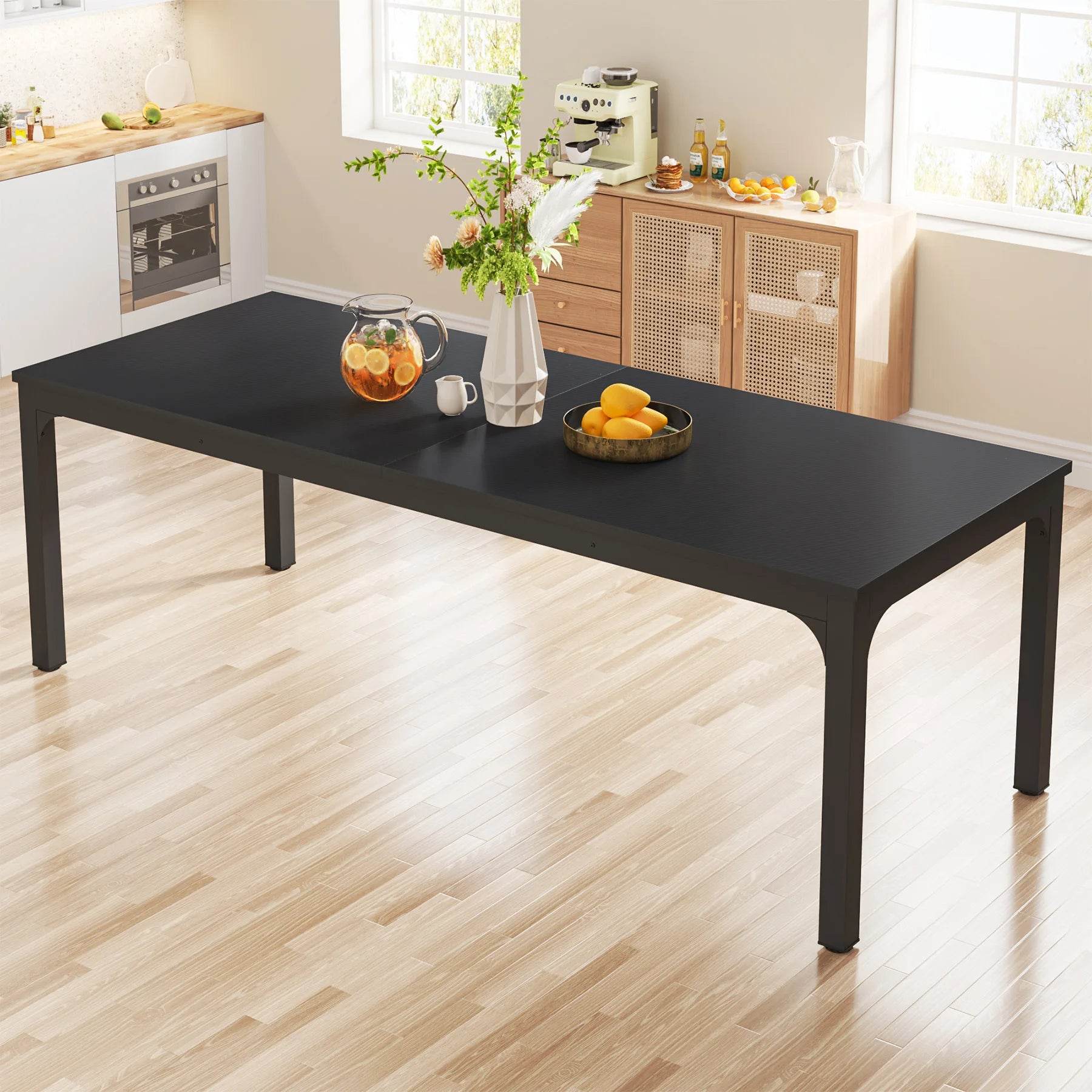 Tribesigns Dining Table for 6-8 People, 200cm - Loft&Timber