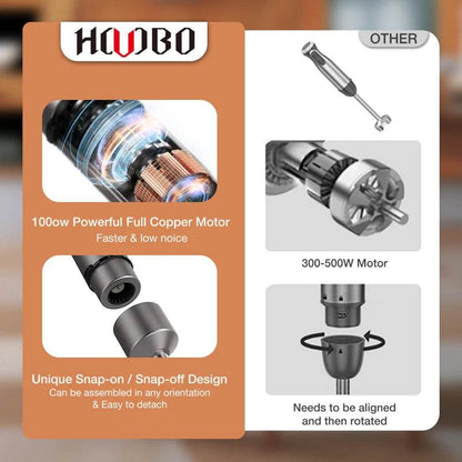 7 in 1 Immersion Hand Blender, Powerful 12 Speeds