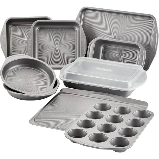 Total Nonstick Bakeware Set with Nonstick Bread Pan, Cookie Sheet, Baking Pan, Baking Sheet, Cake Pan - Loft&Timber