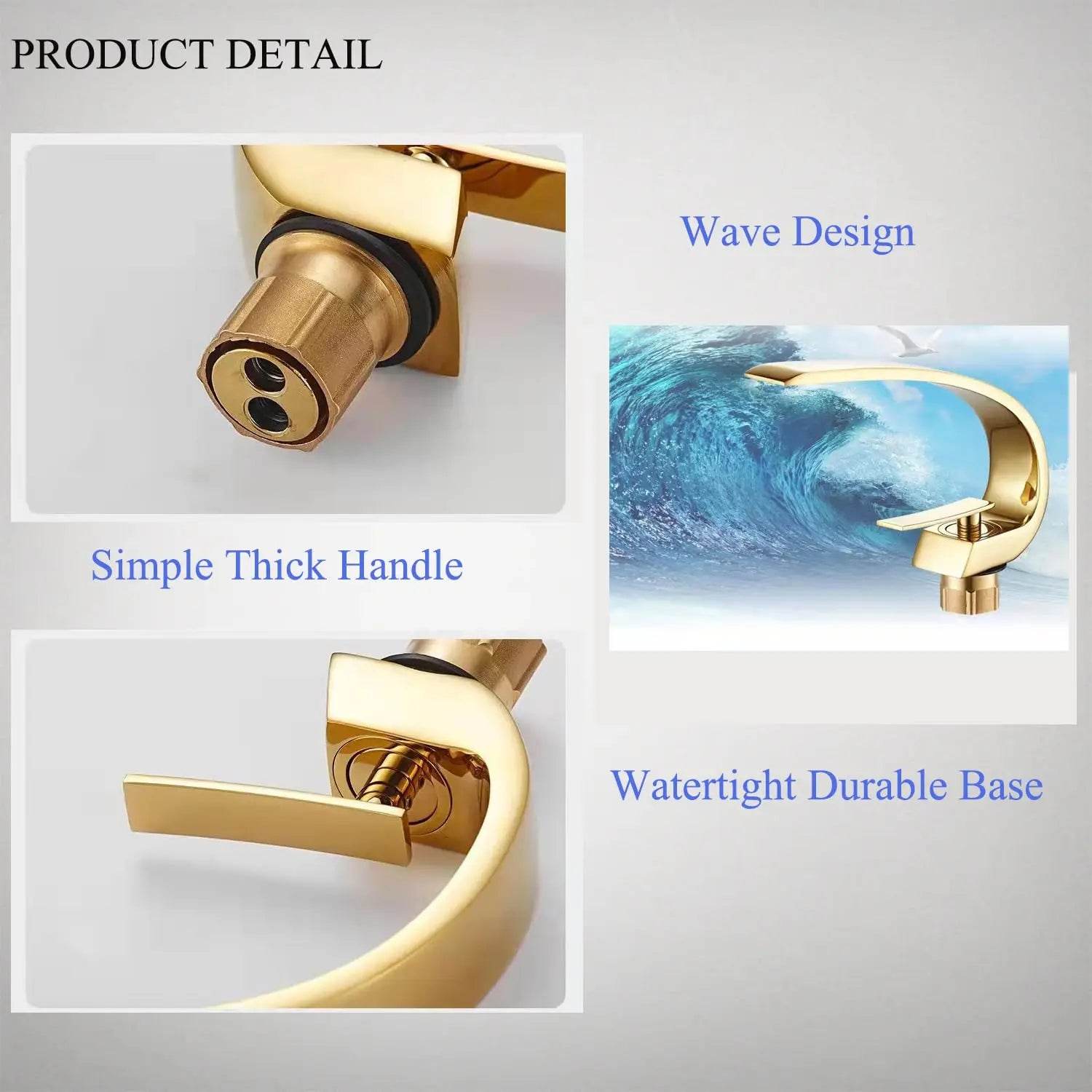 Waterfall Bathroom Faucet 1 Hole - Loft&Timber