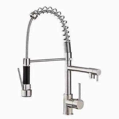 DQOK Black Brushed Spring Pull Down Kitchen Sink Faucet - Loft&Timber
