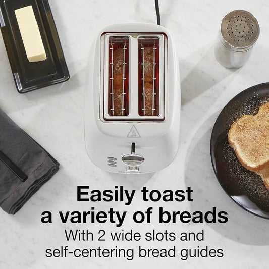 2 Slice Plastic Toaster with Defrost - Loft&Timber