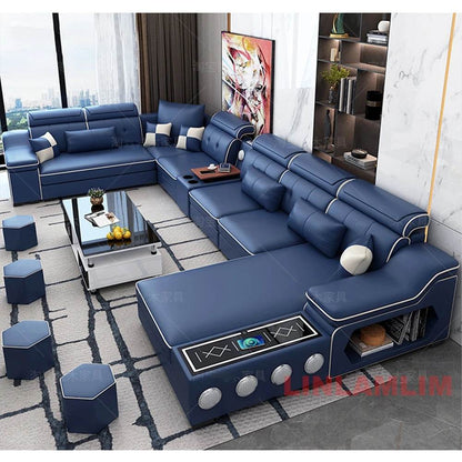 MANBAS Modern Sectional Sofa Set with Chaise and Lounge - Loft&Timber