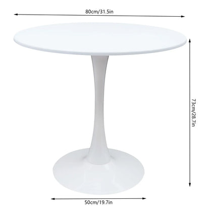 31.5" Round Tulip Pedestal Dining Table - Loft&Timber