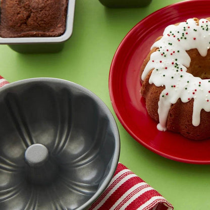 Premium 6 Inch Non Stick Steel Bundt Cake Fluted Tube Baking Pan - Loft&Timber