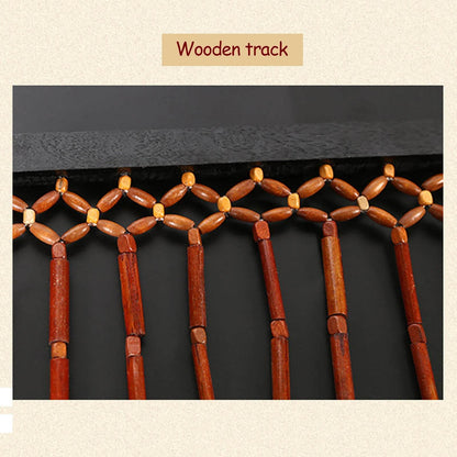 90x175cm 27 Lines Door Curtain Wooden Bead Curtain with Jagged Pattern - Loft&Timber