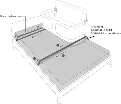 3-in-1 Folding Baby Crib - Loft&Timber