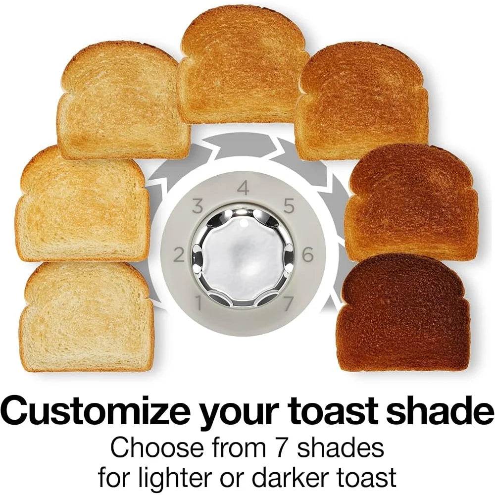 2 Slice Plastic Toaster with Defrost