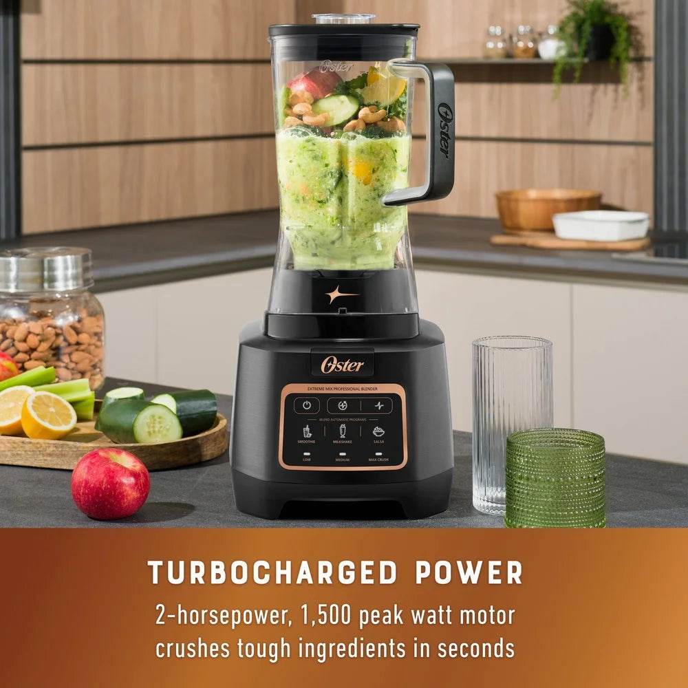 1500W High Speed Countertop Blender 64oz with 10-Point Anti-Jam Blade
