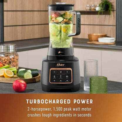 1500W High Speed Countertop Blender 64oz with 10-Point Anti-Jam Blade