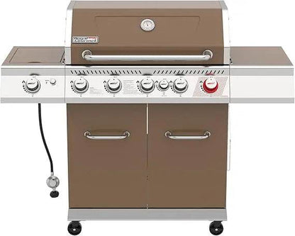 5-Burner Propane Gas Grill by Royal Gourmet GA5403C, Outdoor BBQ Grill with Side Burner, Warming Rack, 74,000 BTUs and 73 Square
