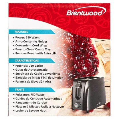 Cool Touch Toaster 2 Slice with 6 Browning Settings