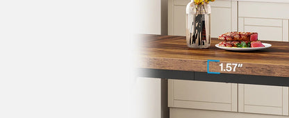 Farmhouse Dining Table for 6 People, 70.8" - Loft&Timber