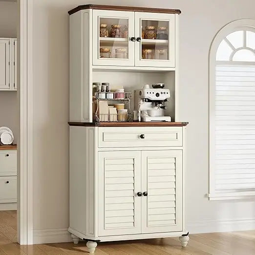 67" Kitchen Pantry Storage Cabinet - Loft&Timber