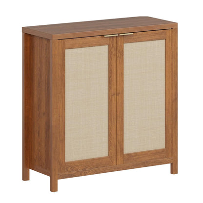 34" Rattan Sideboard Buffet Cabinet - Loft&Timber