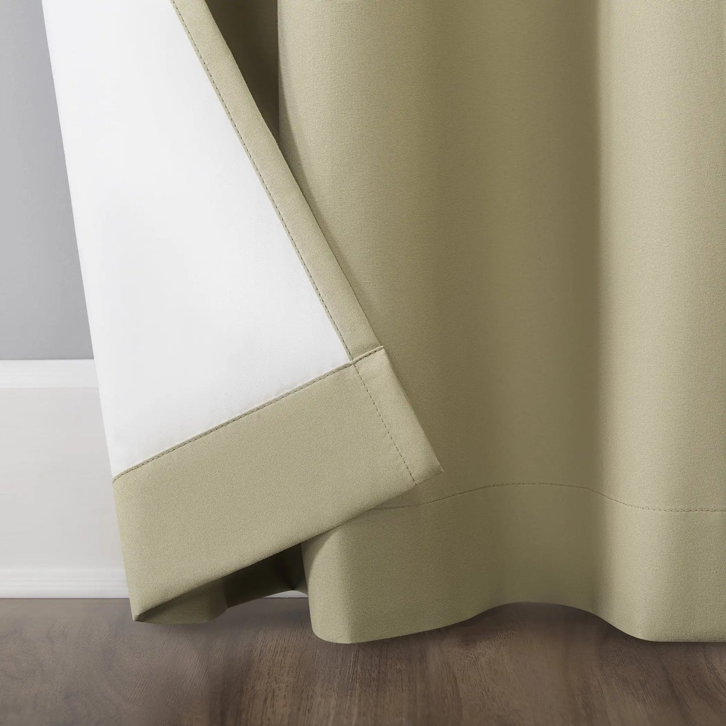 Cyrus Thermal 100% Blackout Grommet Curtain Panel, 40"x96", Soft Gold