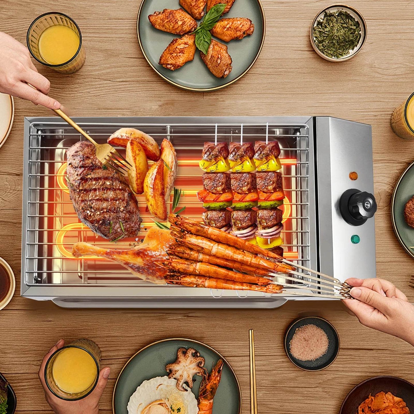 Sweetmile Electric Machine Smokeless Griddle Portable - Loft&Timber