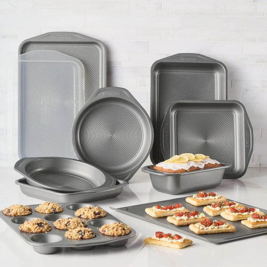 Total Nonstick Bakeware Set with Nonstick Bread Pan, Cookie Sheet, Baking Pan, Baking Sheet, Cake Pan - Loft&Timber