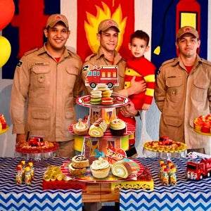 Firefighter Party Decoration Cupcake Stand - Loft&Timber