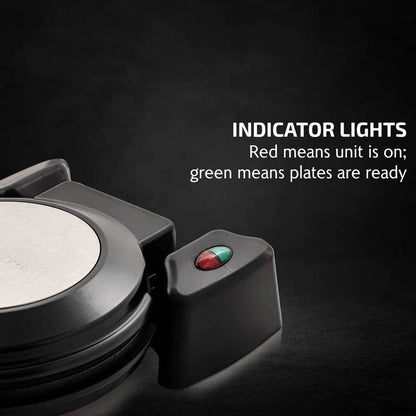 Compact Flip Waffle Maker with Non-Stick Plates - Loft&Timber