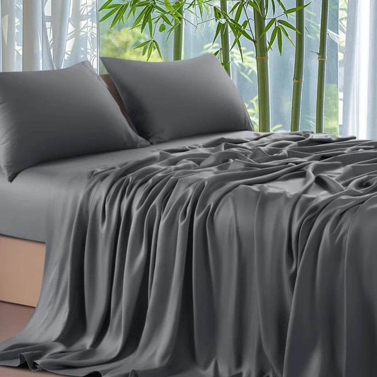 100% Viscose Derived from Bamboo Sheets Queen Size 4pcs - Loft&Timber
