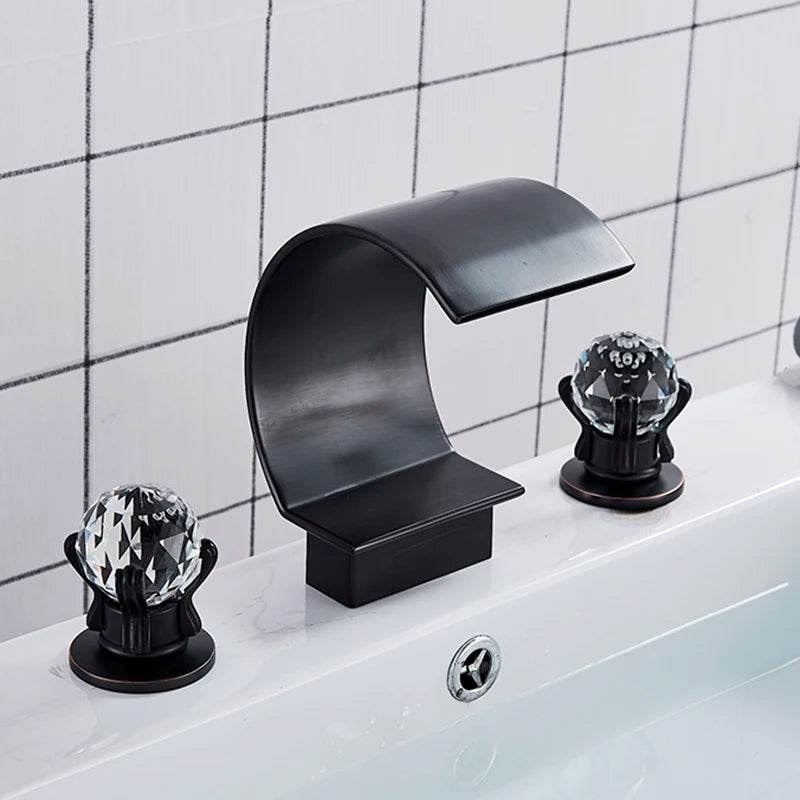 Black Bathroom Basin Faucet Brass - Loft&Timber