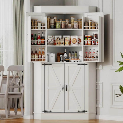 Corner Cabinet,Kitchen Pantry Storage Cabinets - Loft&Timber