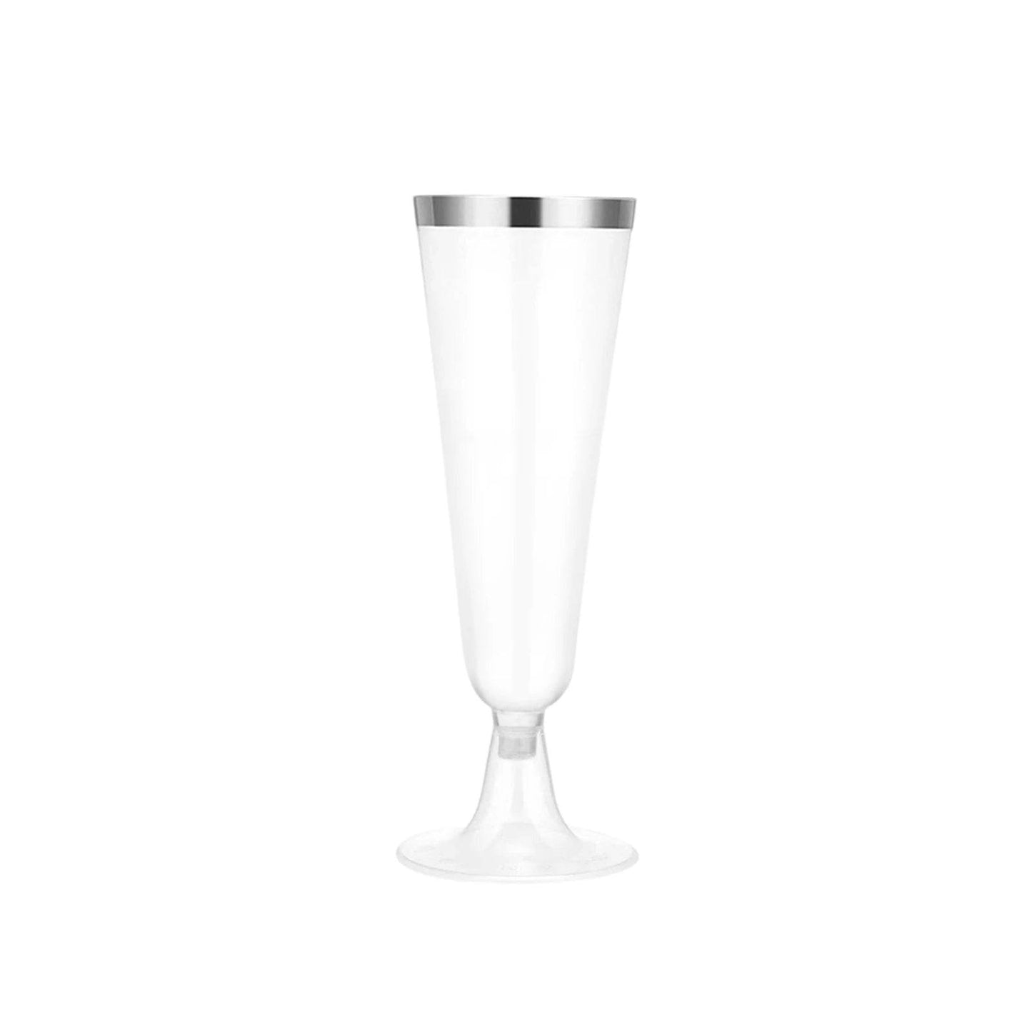 Clear Plastic Champagne Flutes 5.5 Oz - Loft&Timber