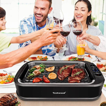 Techwood 1500W Smokeless Indoor Electric Grill - Loft&Timber