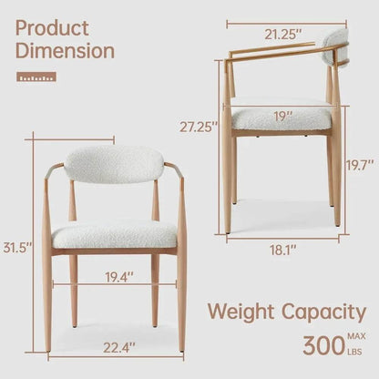 Modern Upholstered Dining Chairs Set of 4 - Loft&Timber