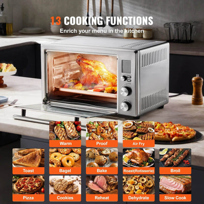 SucceBuy 13-IN-1 Air Fryer Toaster Oven 29.6Qt Convection Oven - Loft&Timber