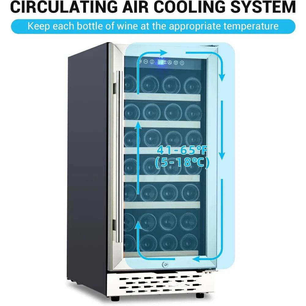 15 Inch Wine Fridge, 28 Bottles