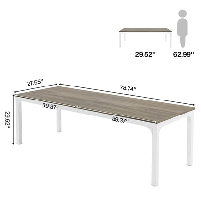 Tribesigns Dining Table for 6-8 People, 200cm - Loft&Timber