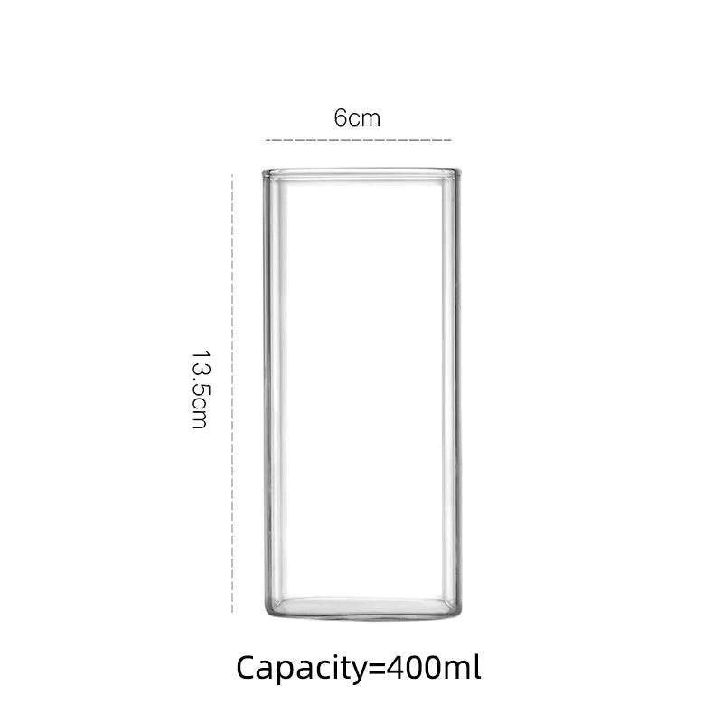 1PCS Creative Thin Highball Glasses Square Glass Transparent - Loft&Timber