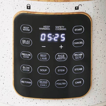 The Pioneer Woman Linen Speckle 6-Quart Pressure Cooker - Loft&Timber