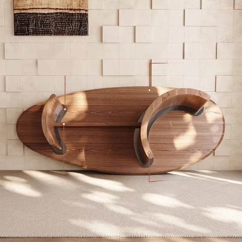 Center Dining Table Wood Table &/Or 6 Elegant Oval - Loft&Timber