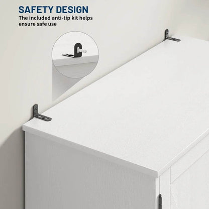 Farmhouse 71 Inch Kitchen Pantry Cabinet, Storage Cabinet with 3 Door Shelves and 3 Drawer, Versatile Storage for Kitchen, Dinin - Loft&Timber